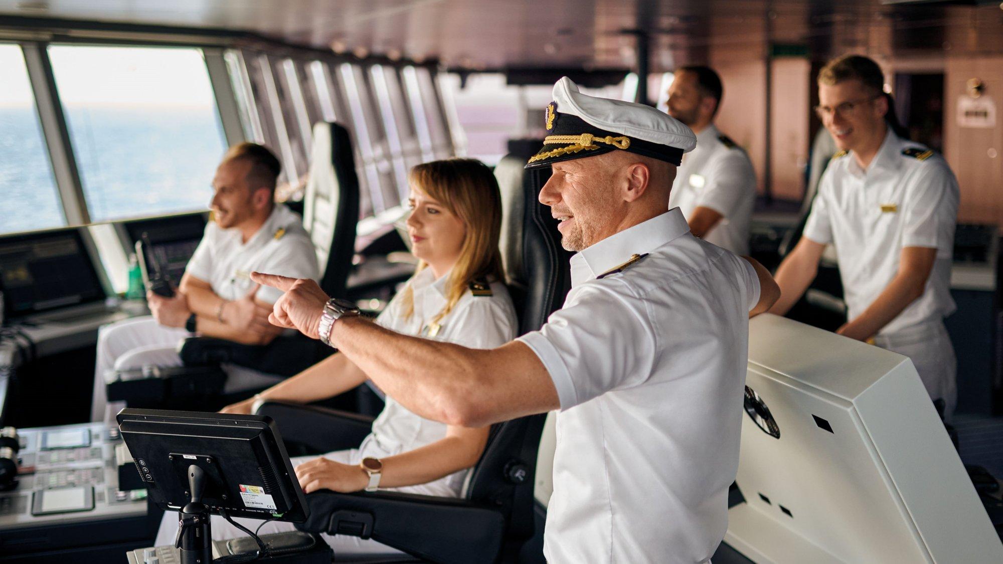 Maritime professional reviewing career opportunities
